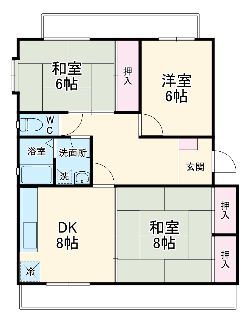 サンシャイン袖師の間取り