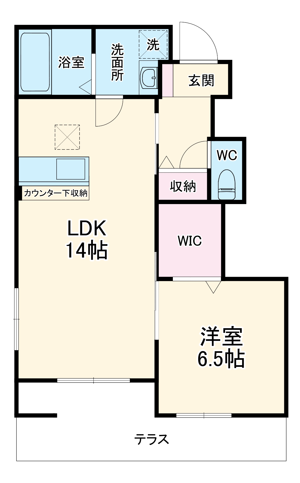 サンティエ・アベニールの間取り