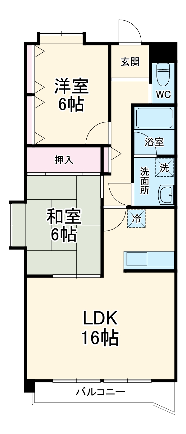 ファミーユすなごAの間取り