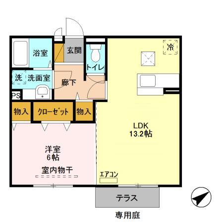 プラシード カーサⅠの間取り