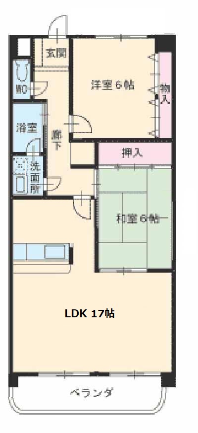ファミーユすなごBの間取り