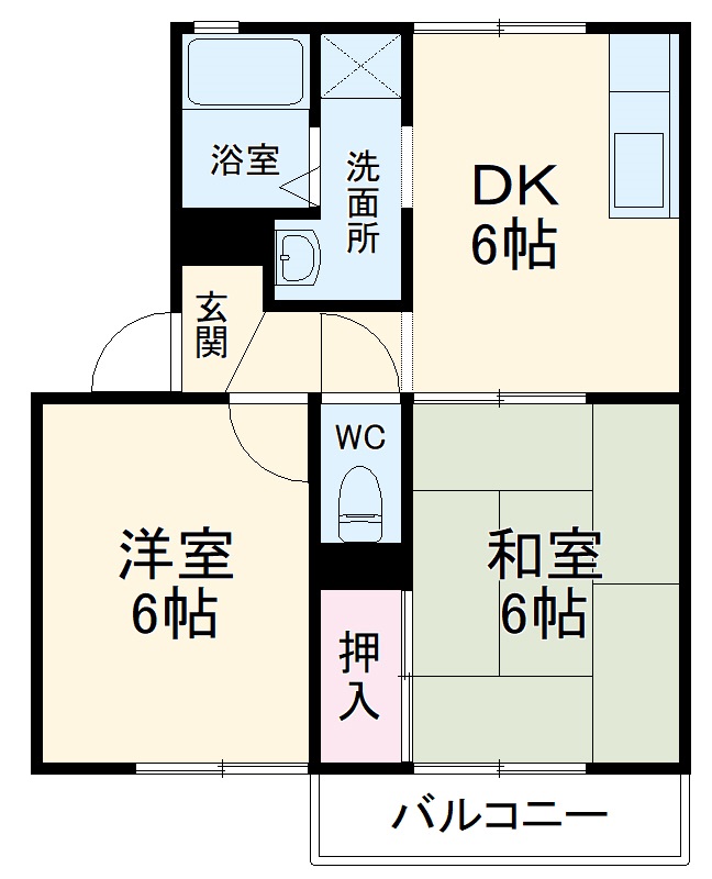 セジュールASUKAの間取り