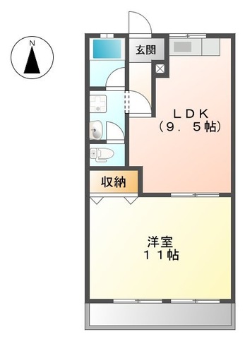 ハイムEの間取り