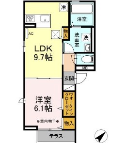 セジュールカサガワの間取り