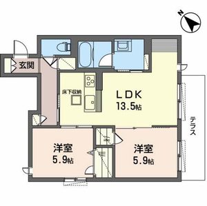 シャーメゾン嘉右衛門の間取り