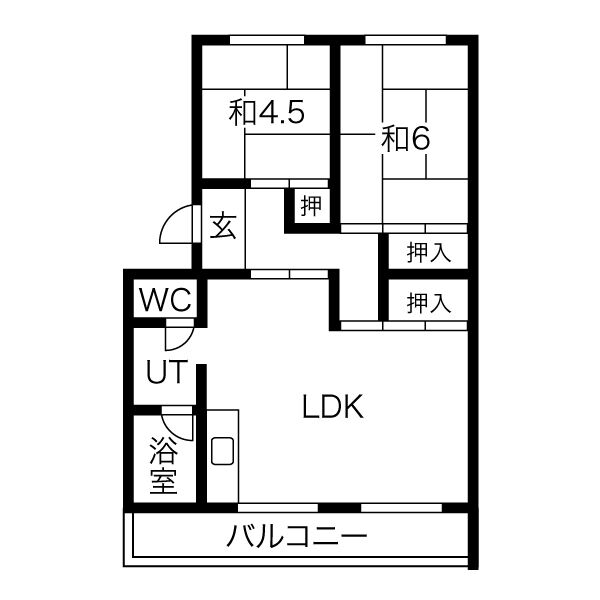 コーポ松ヶ根の間取り