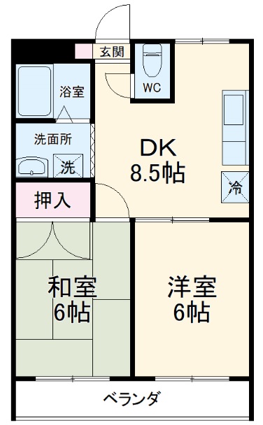 アネックス大野の間取り