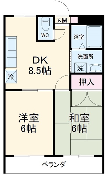 アネックス大野の間取り