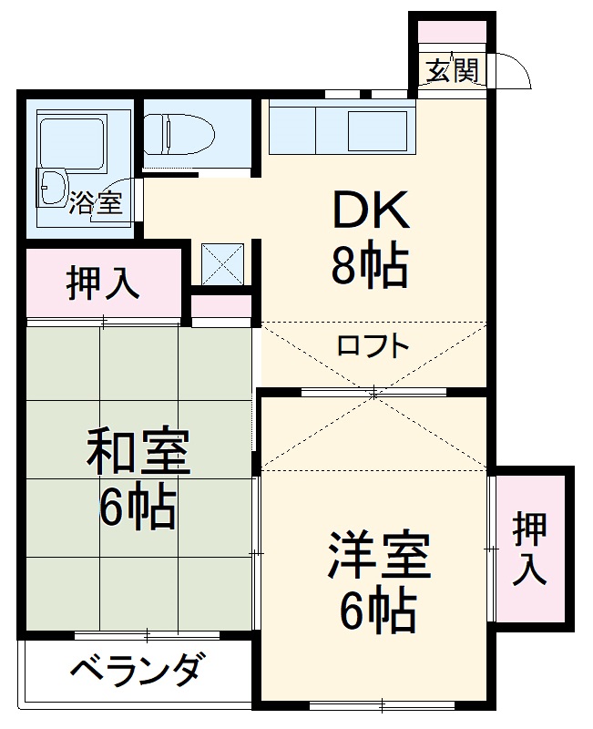 ピアハイツ南大野の間取り