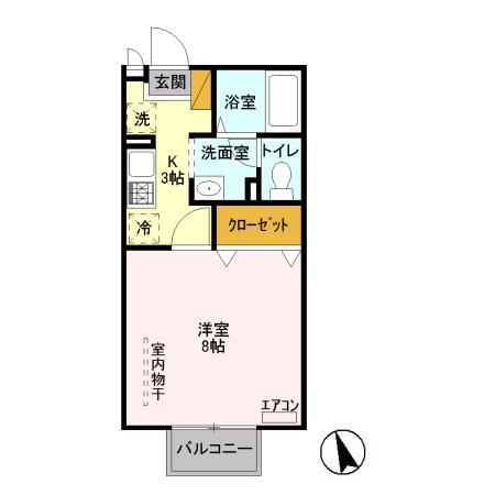 クレスト藤ヶ丘Ⅱ Bの間取り