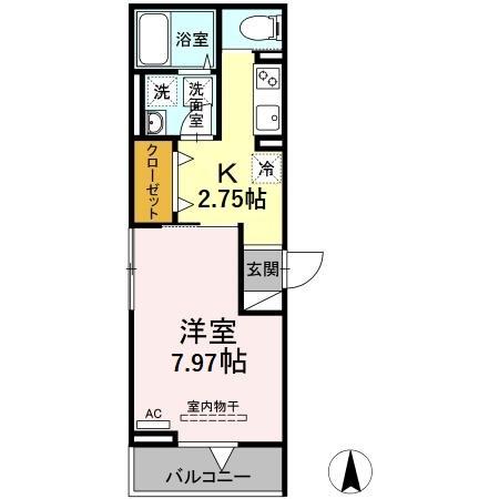 エクセリア南花畑Ⅰの間取り