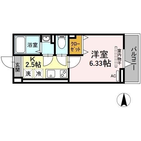 エクセリア南花畑Ⅰの間取り