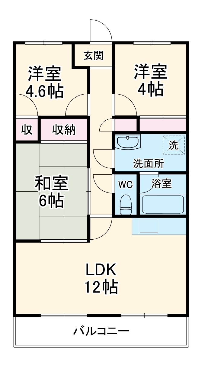 メゾン東本町の間取り