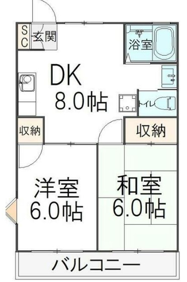 グリーンコートの間取り