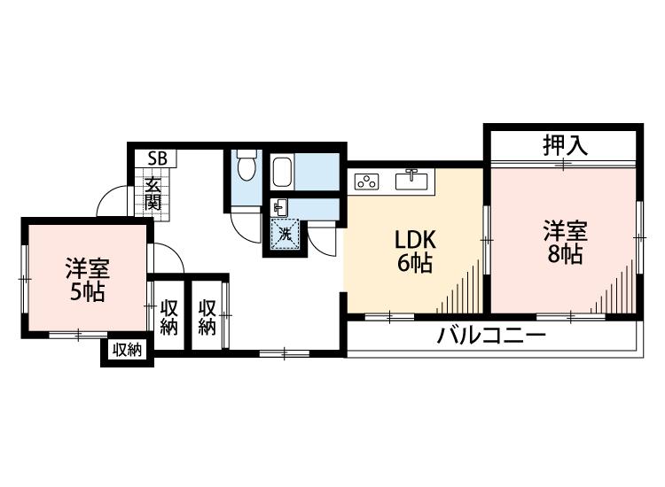 南町ビルマンションの間取り