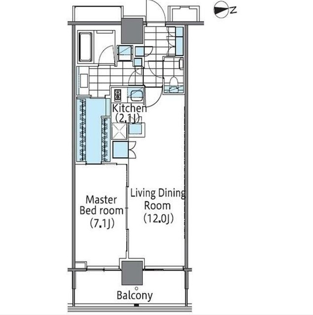コンフォリア新宿イーストサイドタワーの間取り
