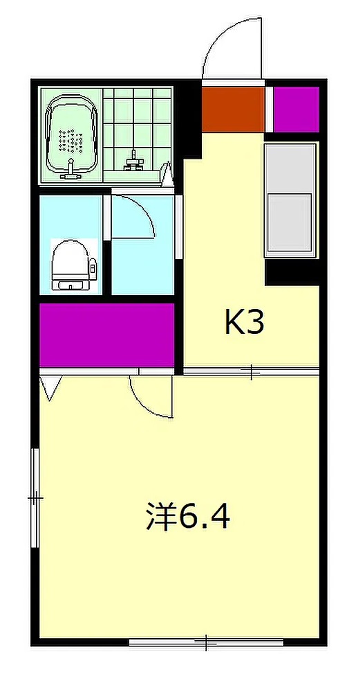 シャトー中沼の間取り