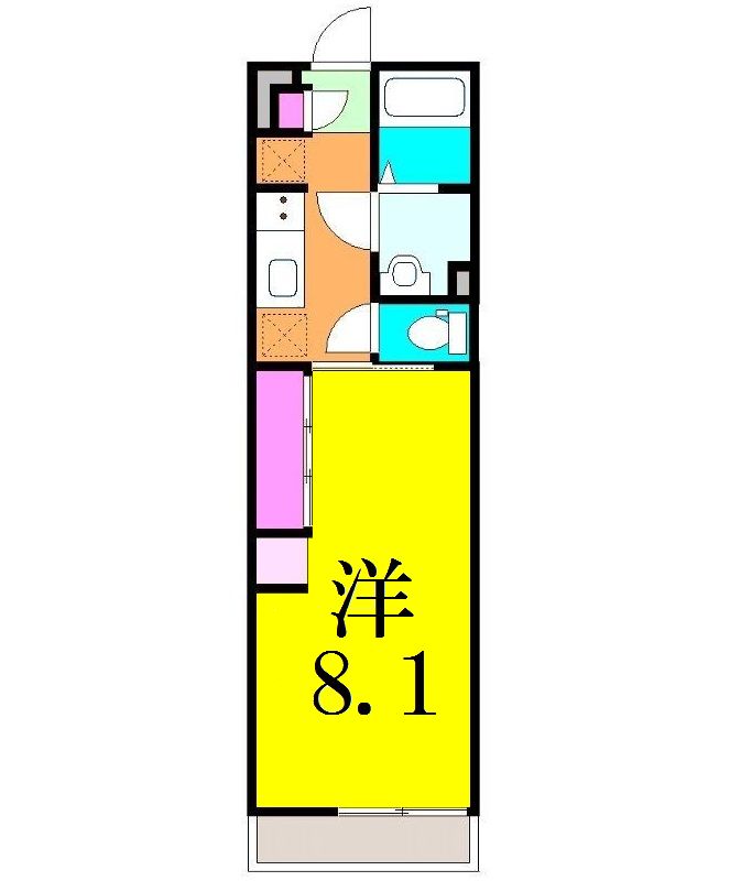 西馬橋の完工年月(2016年3月)築の賃貸アパートの間取り