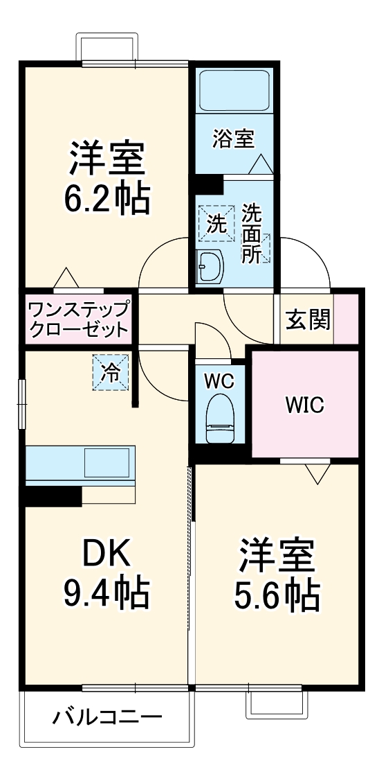 メゾンベール ウエストの間取り