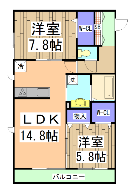 ラ・パール・デューの間取り