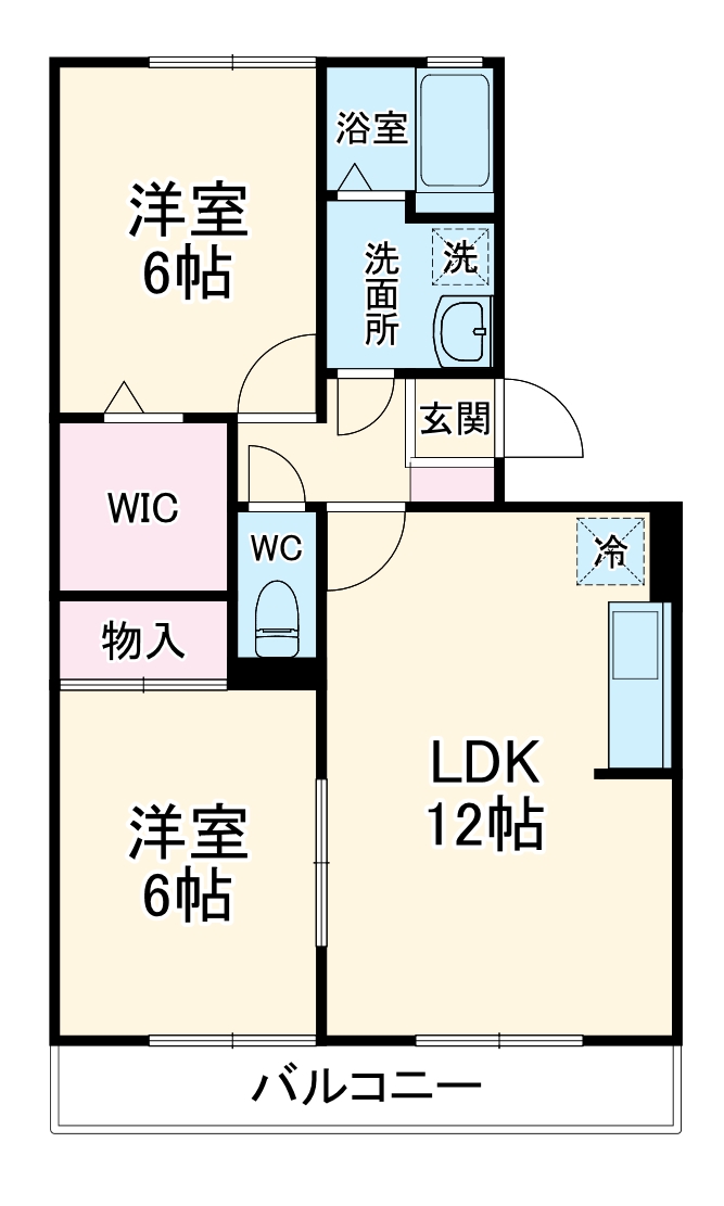 エスポワール笹本 Aの間取り