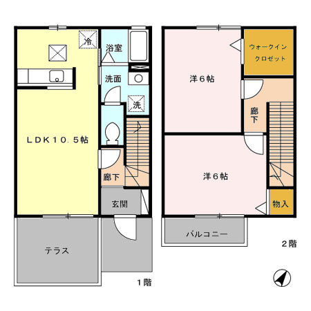 エル古城 I/II/IIIの間取り