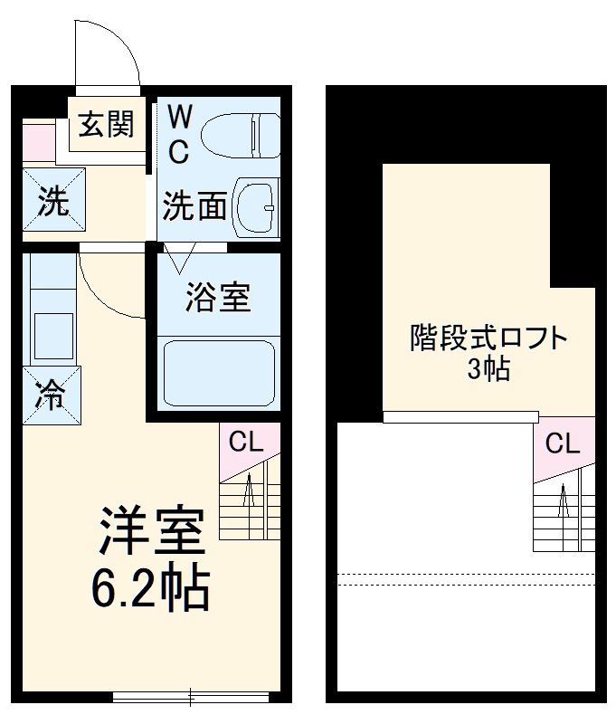 ハーミットクラブハウス二俣川Ⅳの間取り
