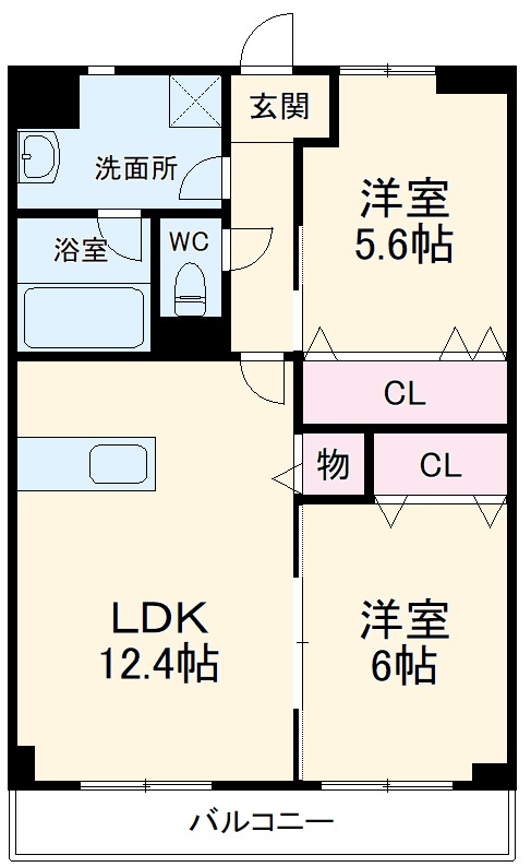 ウィズ・エフⅡの間取り