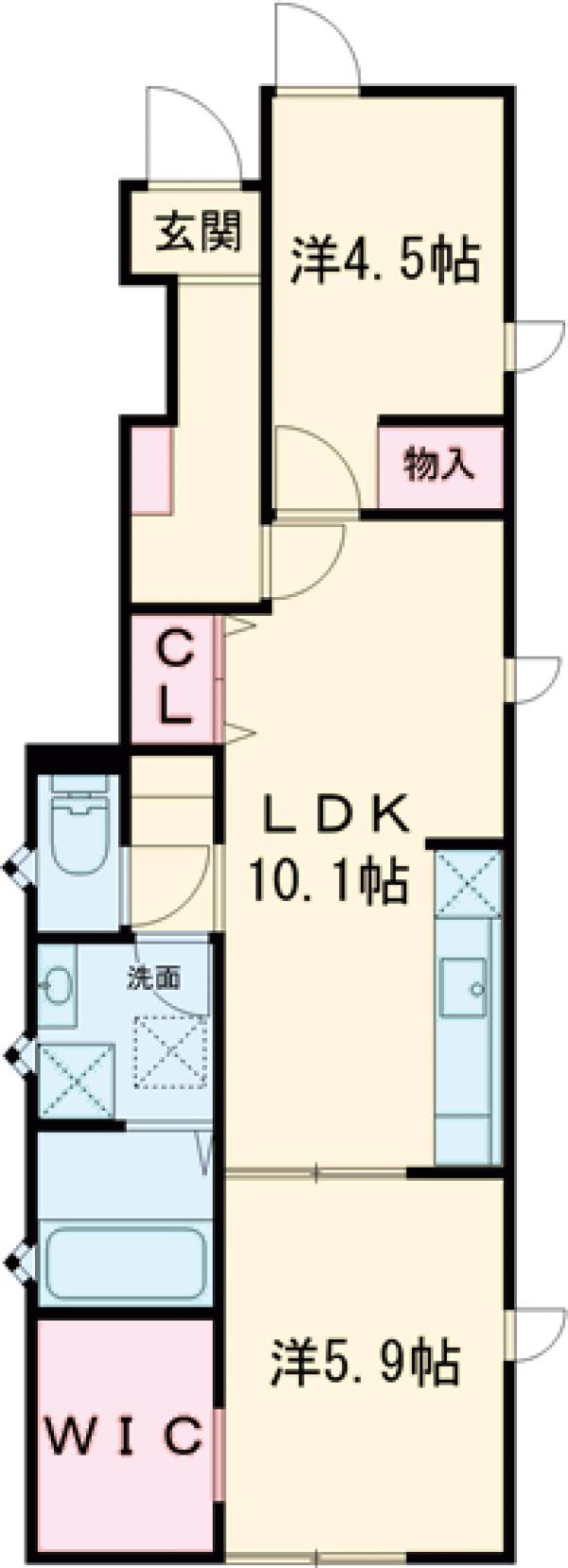 SRLコンフォート真鍋 Aの間取り