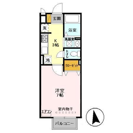 セピアコート E棟の間取り