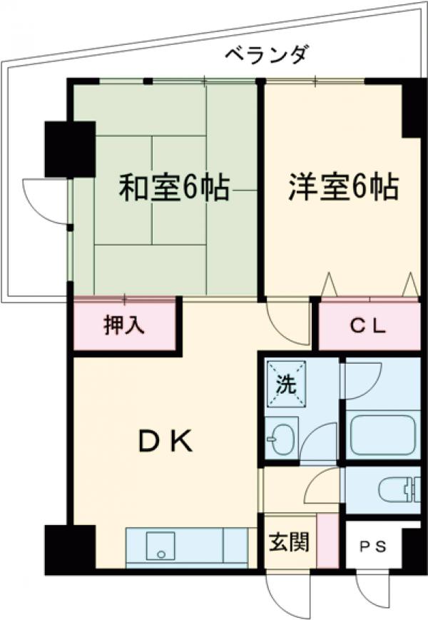 グランジャハイツの間取り