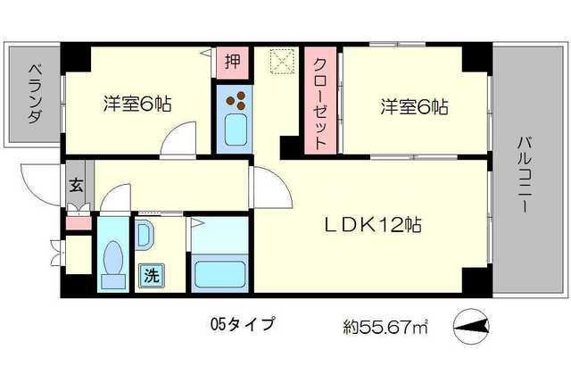 Uresidence二条城の間取り