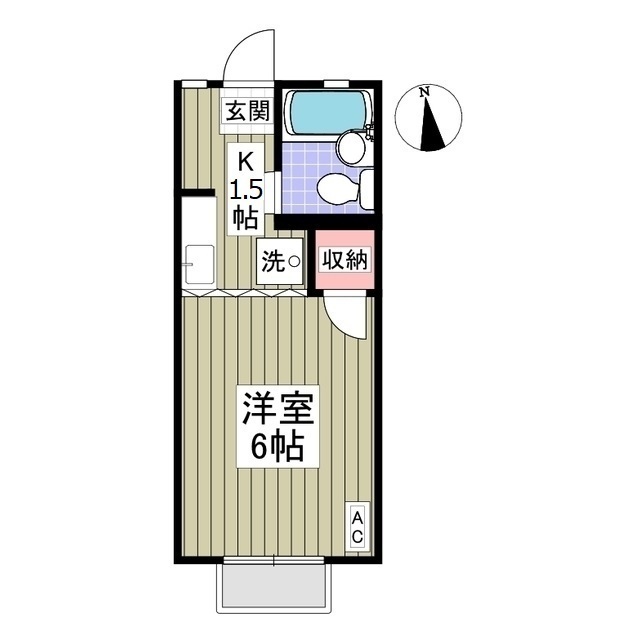 コーポゆりⅡの間取り