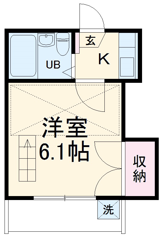 レオパレス豊橋第3の間取り