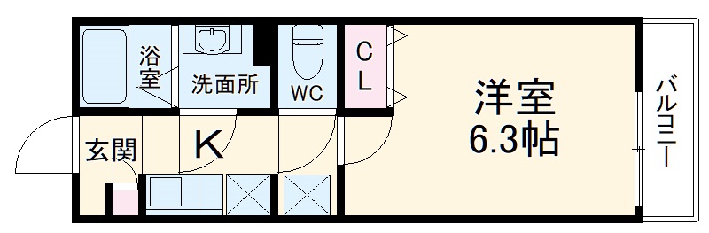 アムールあざみ野の間取り