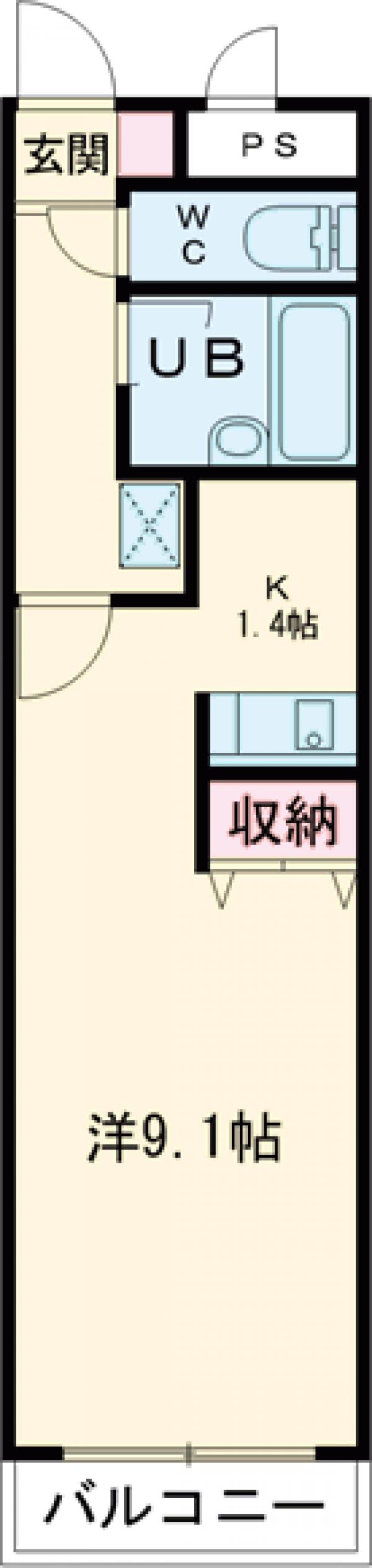 フラット四季の間取り