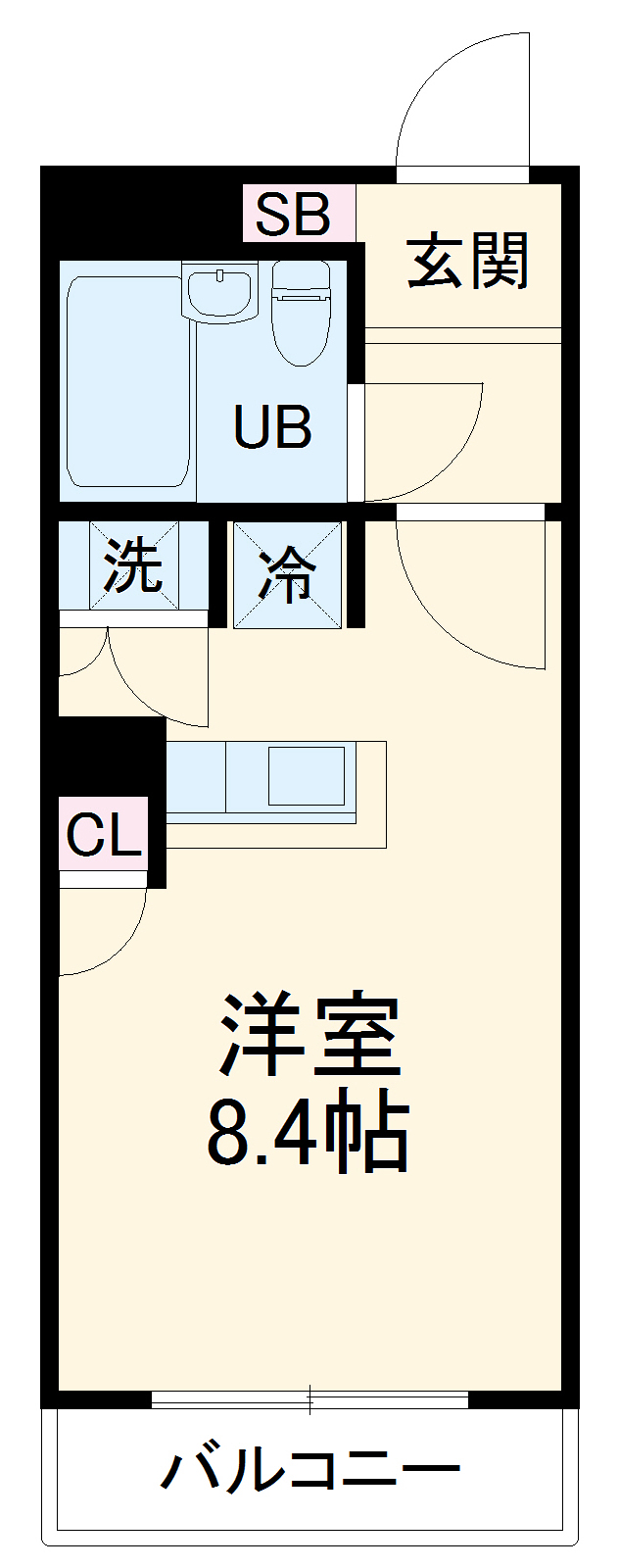 ローズガーデンA32番館の間取り