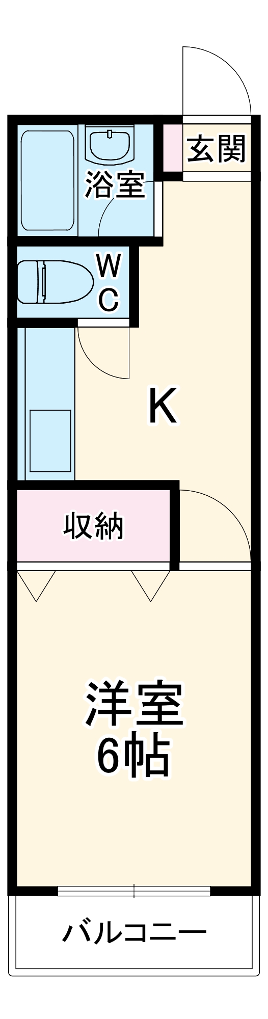 ペアアサイBの間取り
