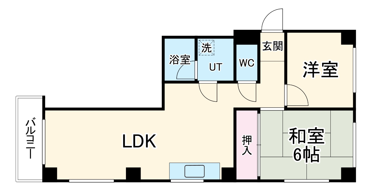 パティオBの間取り