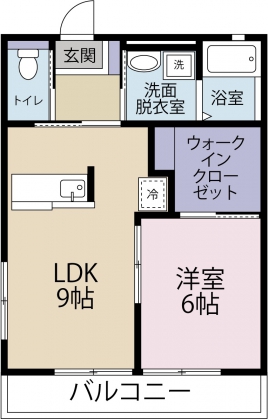 ベルジュールさくらBの間取り