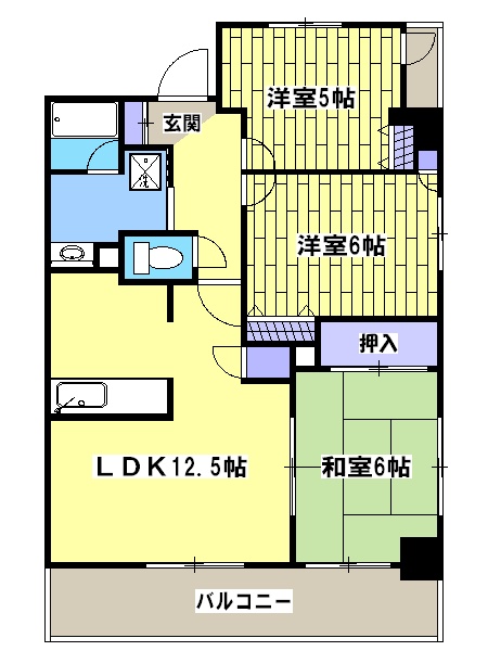 シャンゼール所沢の間取り