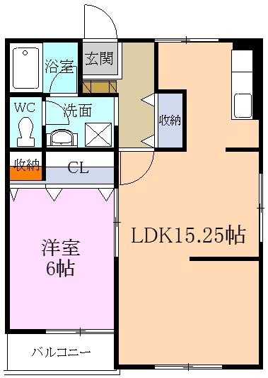 マンションペガサスの間取り