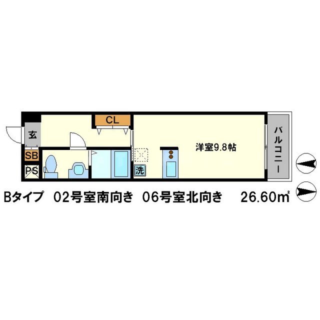 珠光ビル四条大宮Ⅱの間取り