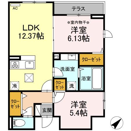 エクセリア早宮の間取り