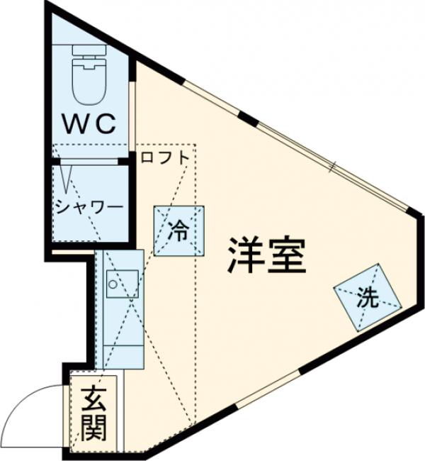 Ｓｅｒａ.Ｕ高田馬場・102号室の間取り