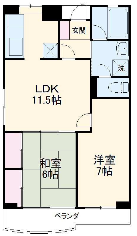 第32アオイビルの間取り