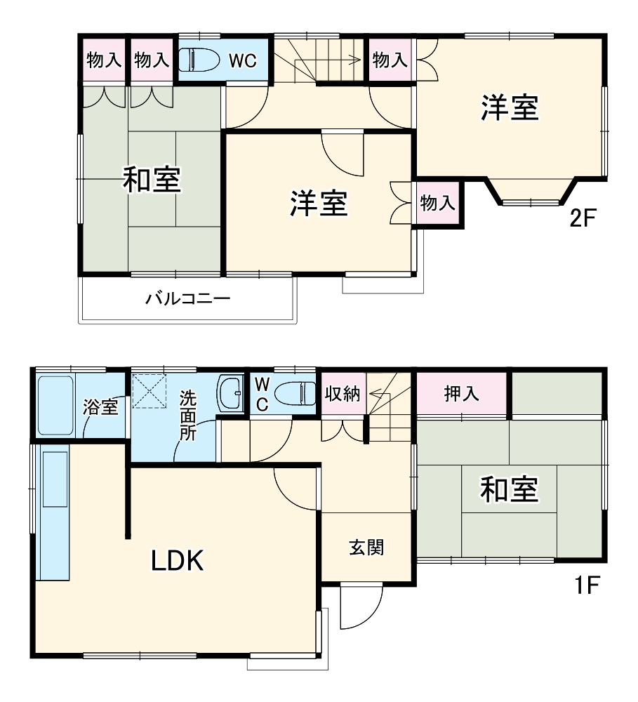 菖蒲町新堀戸建ての間取り