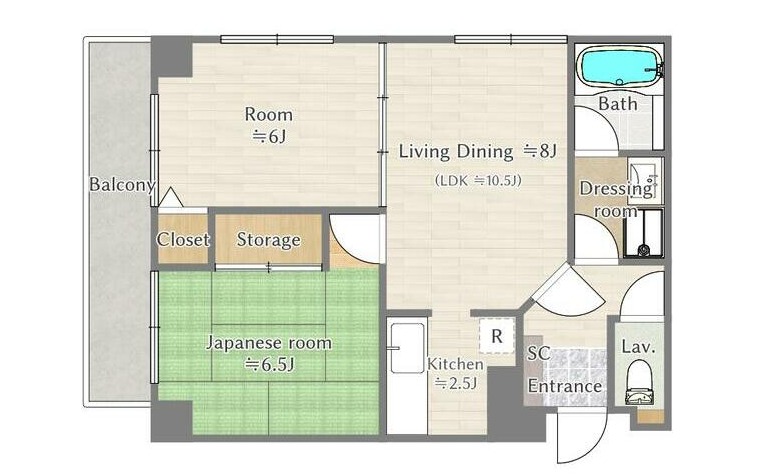 グランディール狭山の間取り
