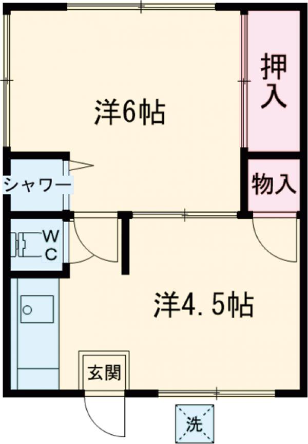 第一日東荘の間取り