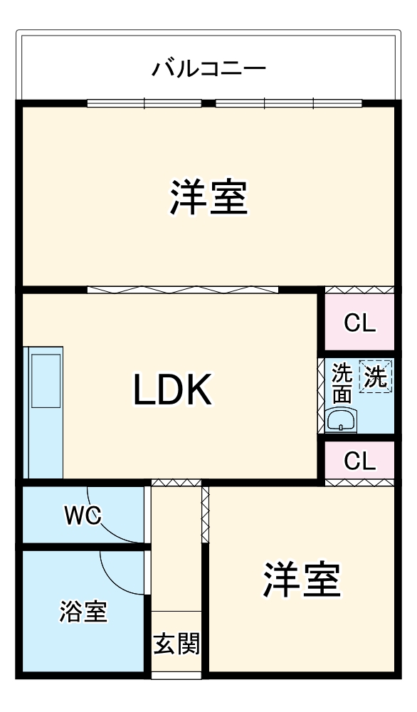 第3元八事ビルの間取り